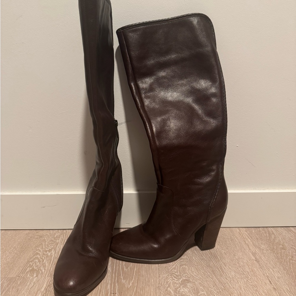 Vince Camuto Brown Leather Boots